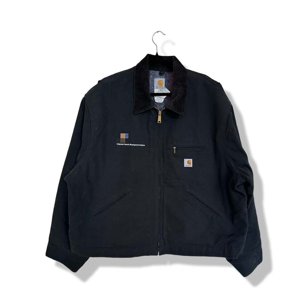 Carhartt J01 BLK Blanket Lined Detroit Work Jacket Black size 56 XXXL